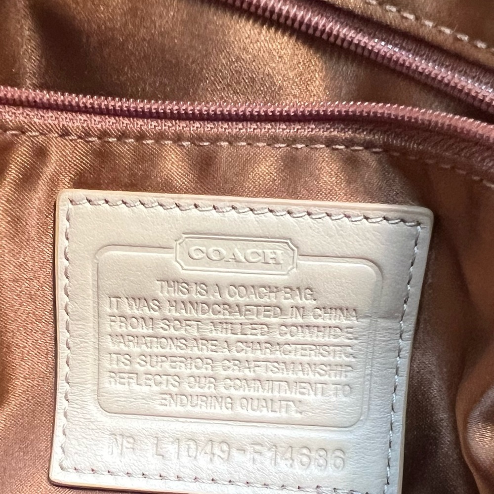 Coach Penelope Pebbled Leather Satchel - Picture 13 of 16